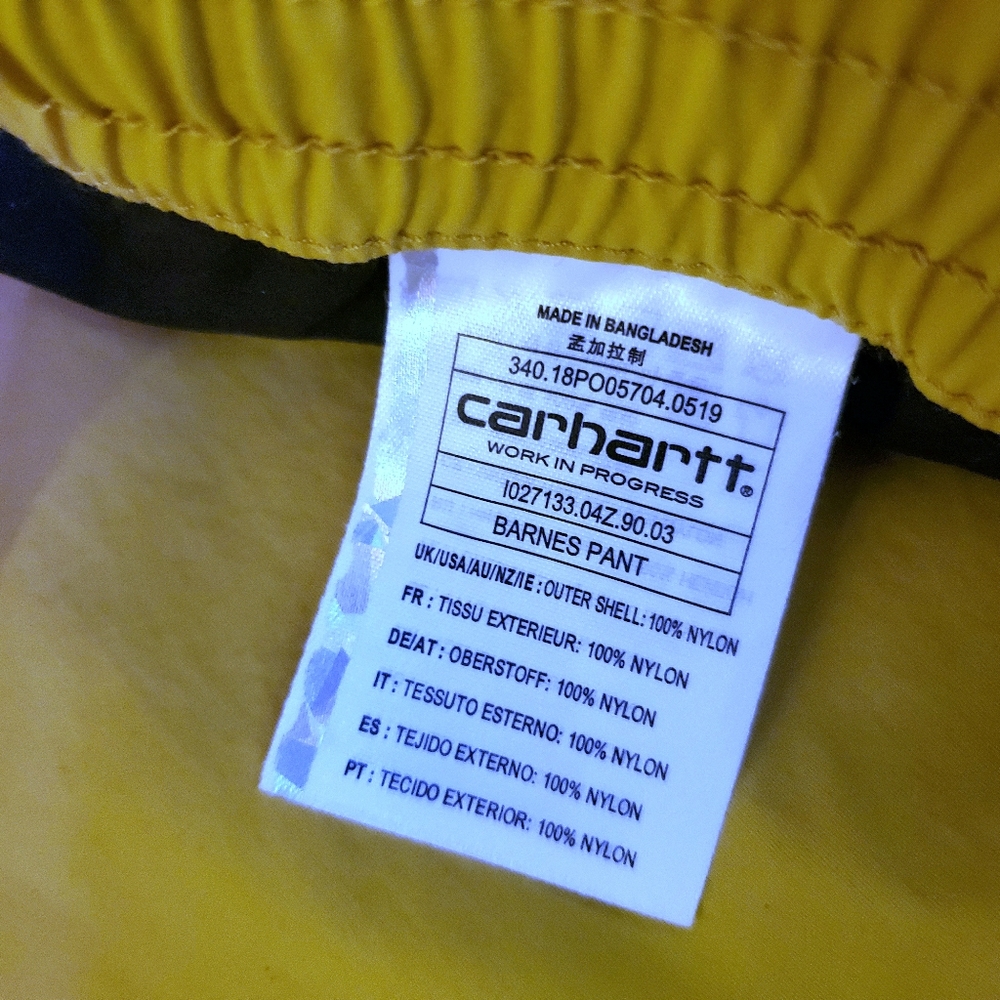 SOLD- Carhartt WIP Barnes Track Pants - Picture 5 of 6